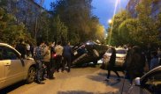 Второе за неделю курьезное ДТП произошло в Алматы
