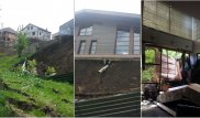 В Алматы оползень разрушил коттедж выше проспекта Аль-Фараби