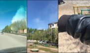 Осадки из хлопьев золы выпали в Темиртау