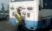 Водители пяти автобусов в Алматы оштрафованы за вредные выхлопы