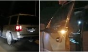 "Каскадера" на трассе сняли на видео в Казахстане