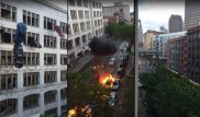 Падающие из окон машины на съемках "Форсажа 8" попали на видео