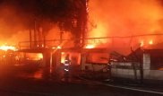 В Алматы произошел сильный пожар