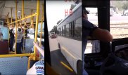 В Алматы наказали водителей автобусов, не сумевших поделить дорогу