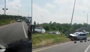 Полиция Алматы ищет черный джип, подрезавший Mercedes на ВОАД