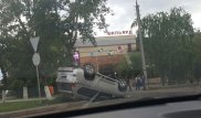 Внедорожник перевернулся в Астане