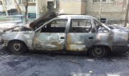 Автомобиль сгорел в Алматы
