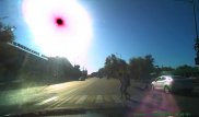 Наезд на девушку на пешеходном переходе в Шымкенте попал на видео