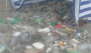 Близ Алматы река Каргалинка топит дома потоками воды с бытовым мусором