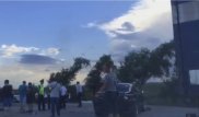 Крупное ДТП на трассе Алматы - Капшагай засняли очевидцы