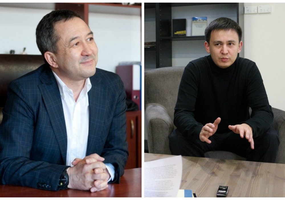 Адвокаты Жангельды Сулейманов и Джохар Утебеков. © voxpopuli.kz/tengrinews.kz