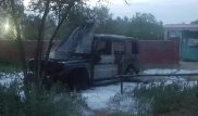Gelandewagen сгорел в центре Актобе