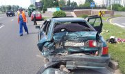 Gelandewagen протаранил Audi на проспекте Аль-Фараби в Алматы