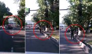 Очевидец снял любопытную сцену с участием девушки на дороге Алматы