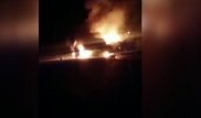 Тела двух женщин обнаружили в сгоревшем минивэне после аварии на трассе Алматы-Бишкек