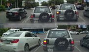 Беспредельную езду в центре Алматы снял очевидец