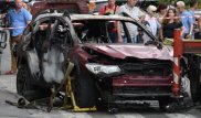 Момент взрыва автомобиля журналиста Павла Шеремета попал на камеру