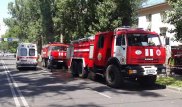 В Алматы горел продуктовый магазин в жилом доме