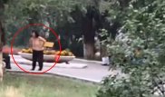 Полуголая женщина приставала к мужчинам в парке Актобе