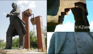 В Темиртау расстреляли памятник Ленину