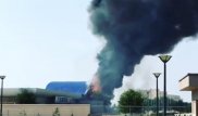 Бывший развлекательный центр Nautilus горит в Актау