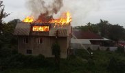 Жилой дом загорелся рядом с ВОАД в Алматы