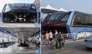 Долой пробки на дорогах: В Китае прошли испытания автобуса будущего