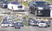 Оштрафованы водители свадебного кортежа, устроившие стрельбу в Алматы