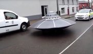 В Сети появилось видео погони полиции за "НЛО"