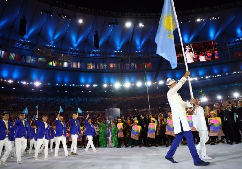 Сборная Казахстана на церемонии открытия Игр в Рио. © Reuters