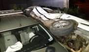 Авто опрокинулось на бок в результате ДТП в Алматы