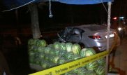 В Алматы авто вылетело на обочину и сбило продавца арбузов