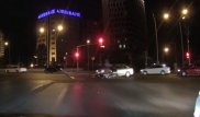 Жуткое ДТП с мотоциклистом в Астане попало на видео