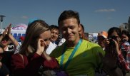 Участник астанинского марафона сделал предложение своей девушке на финише