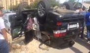 В Астане внедорожник вылетел на тротуар, пострадали дети