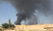 Сильный пожар произошел в районе ТЭЦ-2 в Алматы