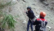 Группа подростков пострадала в результате камнепада в горах Алматы