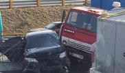 В полиции Алматы рассказали подробности ДТП с "впечатанной" в забор Camry