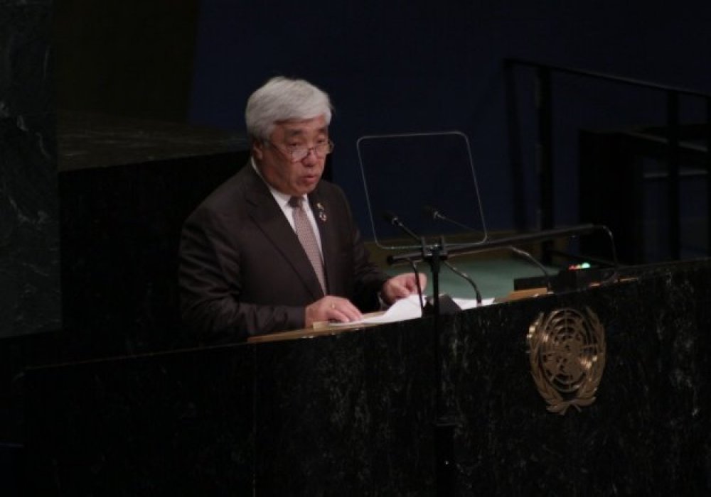 Ерлан Идрисов на 71-й сессии Генассамблеи ООН.Фото пресс-службы МИД РК.
