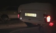 В Астане автомобиль опрокинулся на припаркованную машину
