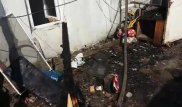 В Алматы горела крыша жилого дома