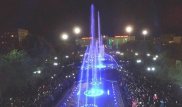 Струя нового танцующего фонтана в Актобе бьет выше пятиэтажного дома