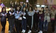 Фанатки Ninety One устроили акцию в Актобе в поддержку группы