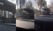 Пассажирский автобус сгорел дотла в Алматы