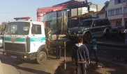 Внедорожник опрокинулся в результате массового ДТП в Алматы