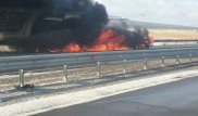 Крупное ДТП с пожаром произошло на трассе Астана - Петропавловск
