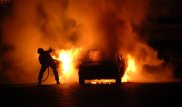 В Хромтау сгорел автомобиль отца прокурора