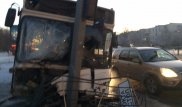 В Астане произошло ДТП с участием пассажирского автобуса