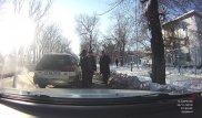 Пешеходная подстава на улице Каблукова: Ролик очевидца