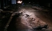 Метровые ямы на дорогах образовались в одном из районов Алматы